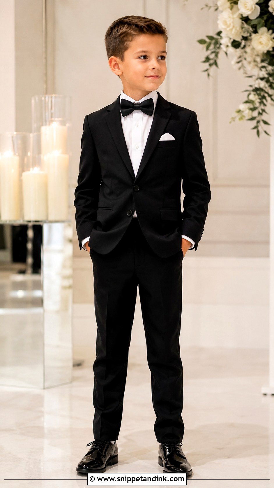 Black Suit Ring Boy Outfit - Snippet and Ink - 25 Ring Boy Outfits