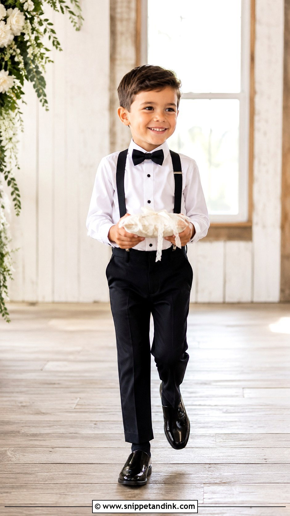 Black Suspenders Ring Bearer Outfit - Snippet and Ink - 20 Black Ring Bearer Outfit Ideas
