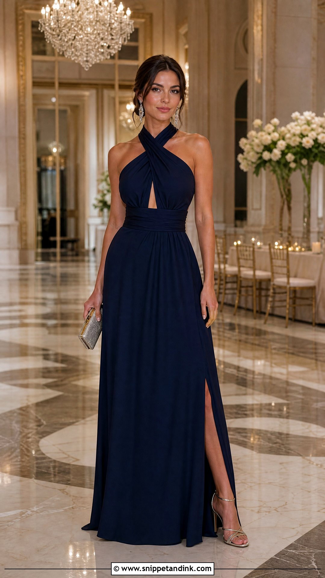Black Tie Gown Wedding Guest Outfit - Snippet and Ink - 25 Friends Wedding Outfit Ideas