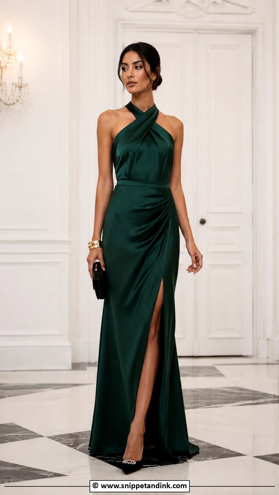 Black Tie Gown Wedding Look - Snippet and Ink - 30 Wedding Look Ideas