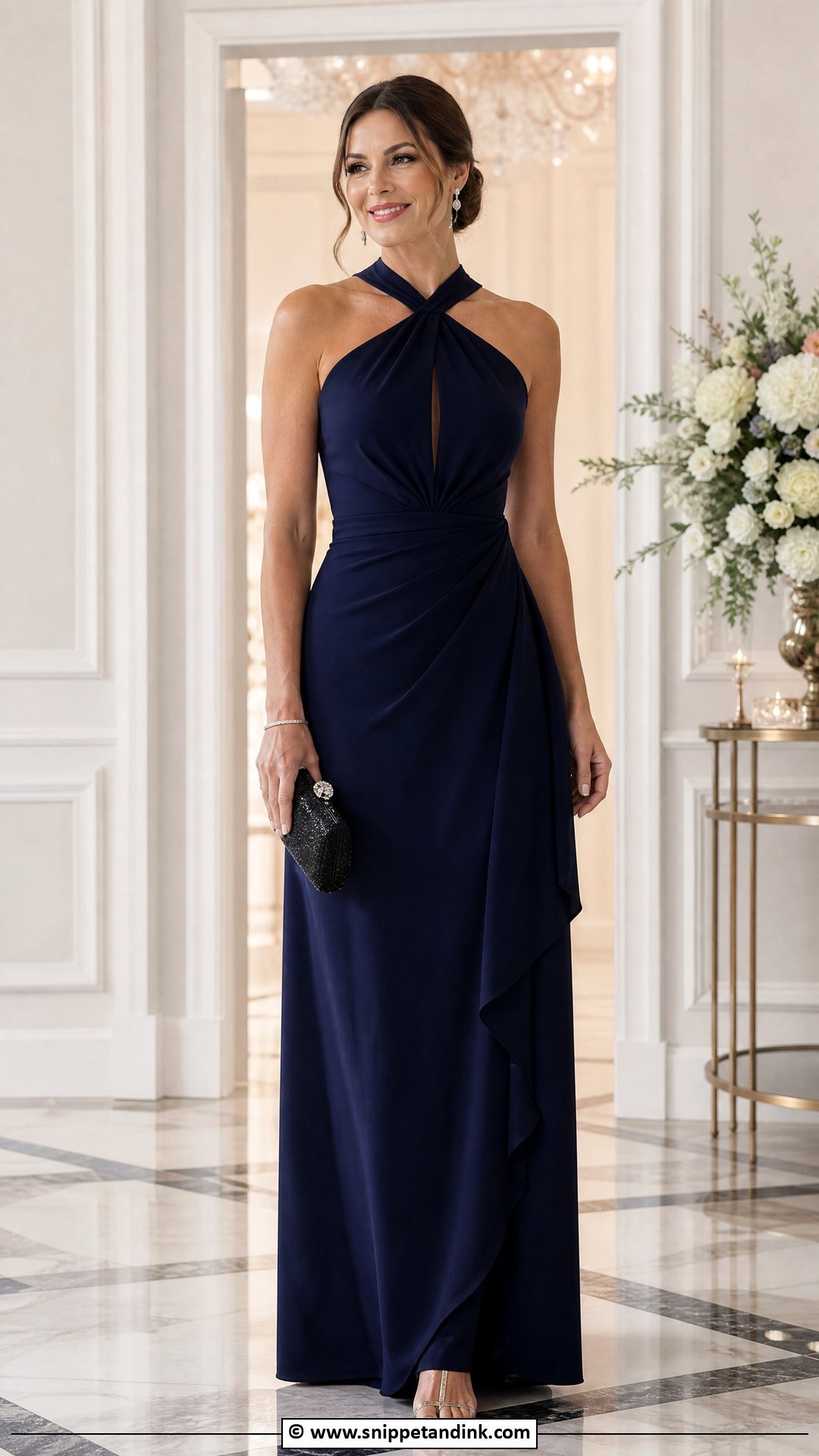 Black Tie Gown Wedding Party Outfit - Snippet and Ink - 30 Wedding Party Outfits
