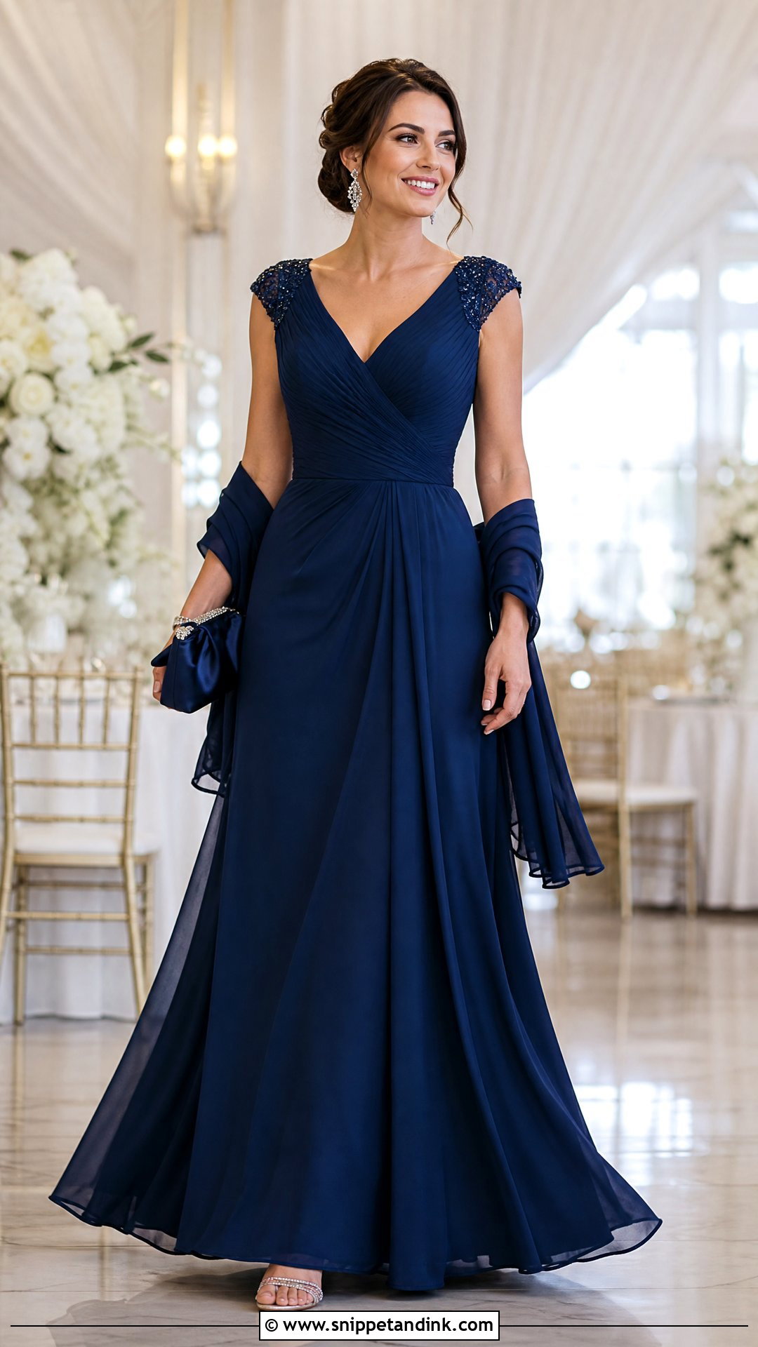 Black Tie Gown Wedding Party Outfit - Snippet and Ink - 20 Wedding Party Wear Ideas