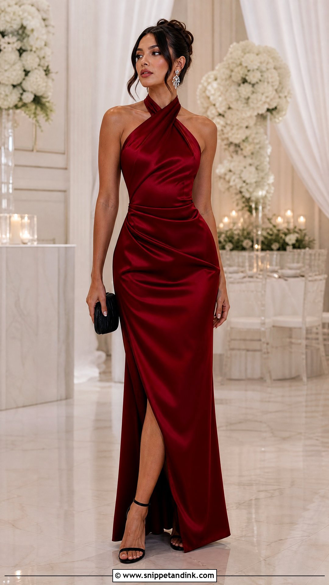Black Tie Halter Gown - Snippet and Ink - 25 Black Tie Wedding Dress Ideas