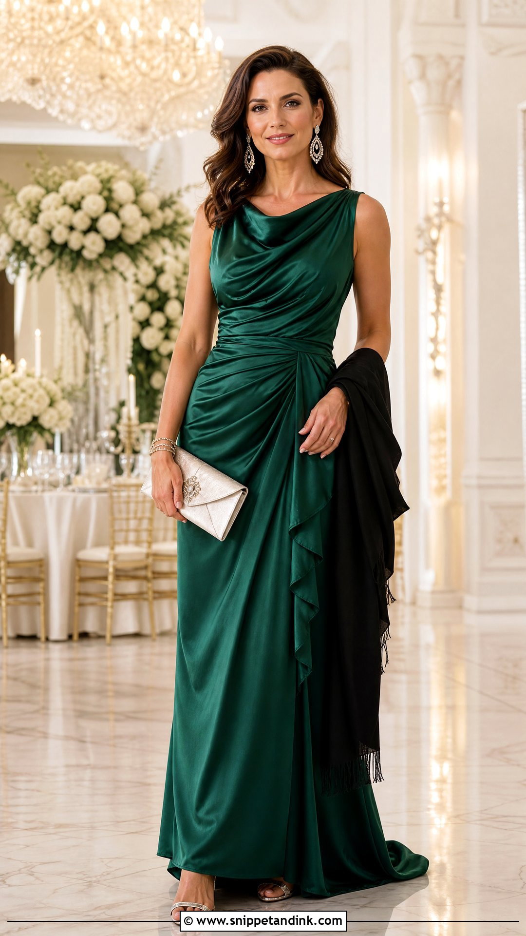 Black Tie Jewel Tone Gown Outfit - Snippet and Ink - 20 Wedding Ready Ideas