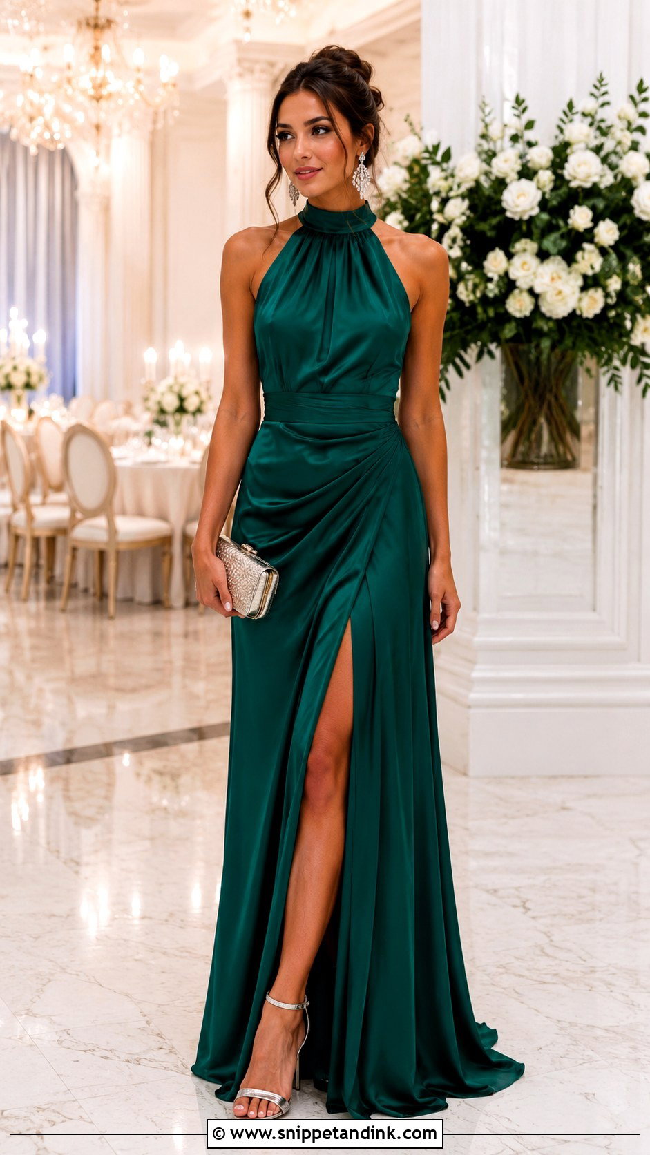 Black Tie Maxi Dress Wedding Guest Outfit - Snippet and Ink - 25 Stylish Dresses for Wedding