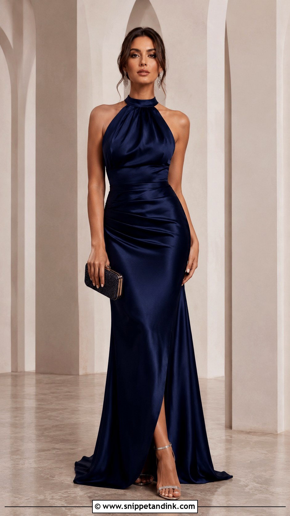 Black Tie Maxi Dress Wedding Guest Outfit - Snippet and Ink - 30 Wedding Fits Ideas