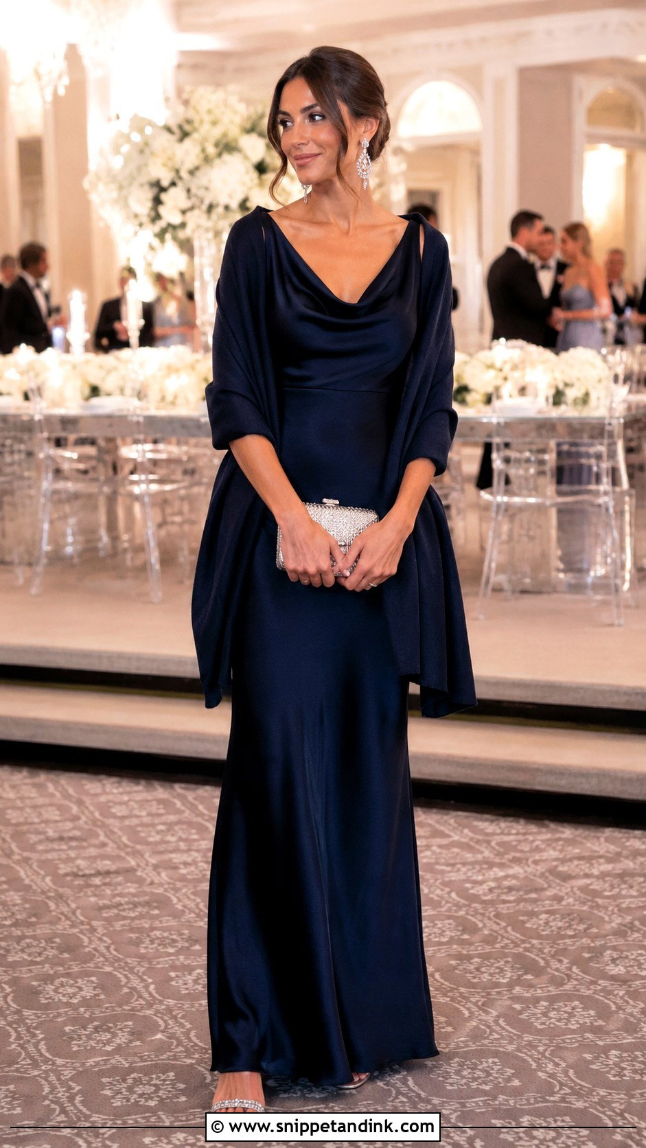Black Tie Maxi Dress Wedding Outfit - Snippet and Ink - 20 Maxi Dress Outfit for Wedding Ideas