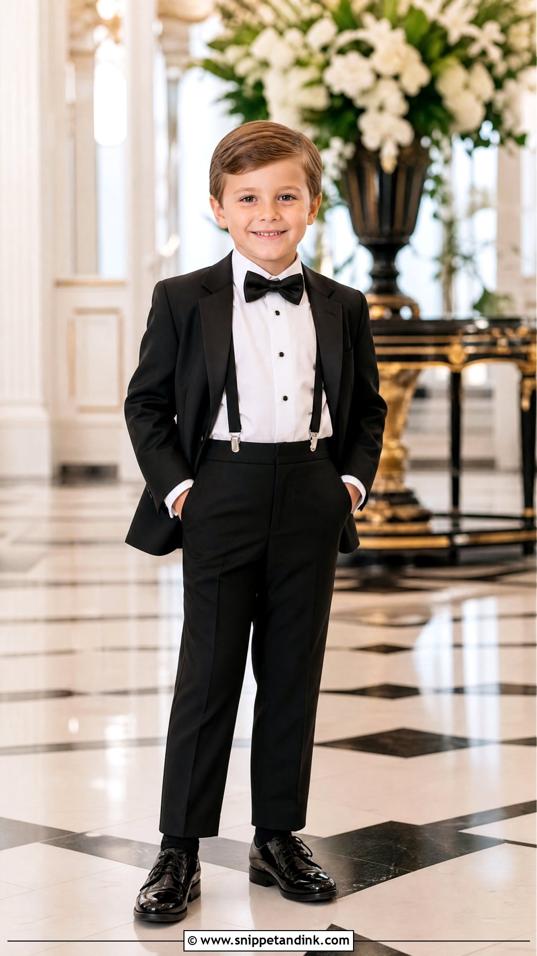Black Tie Ring Bearer Suspenders Outfit - Snippet and Ink - 20 Ring Bearer Suspenders Outfit Ideas