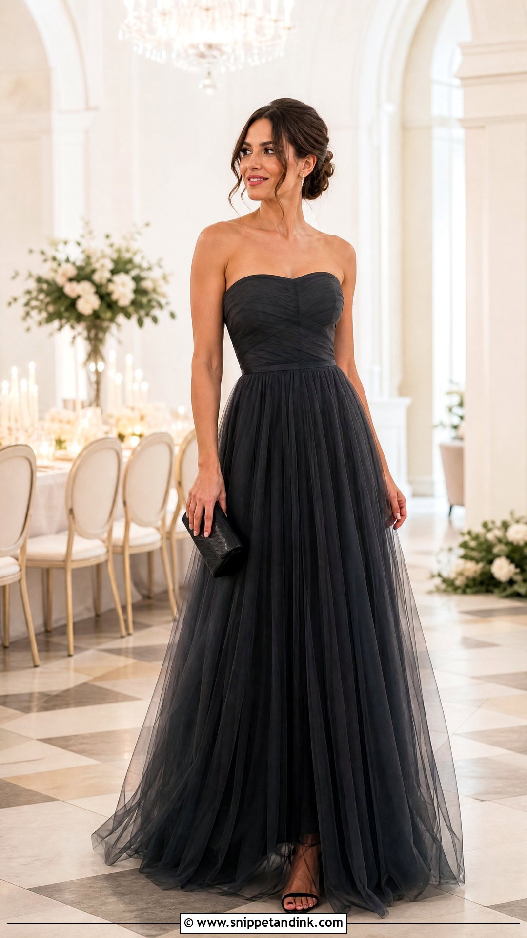 Black Tie Tulle Gown - Snippet and Ink - 25 Black Tie Wedding Dress Ideas