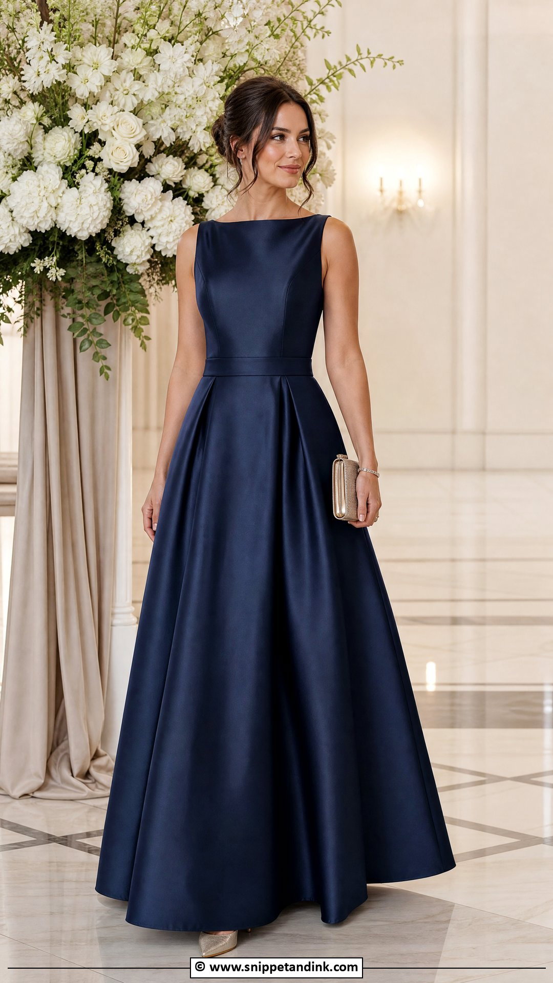 Black Tie Wedding A Line Gown Outfit - Snippet and Ink - 35 Black Tie Wedding Ideas