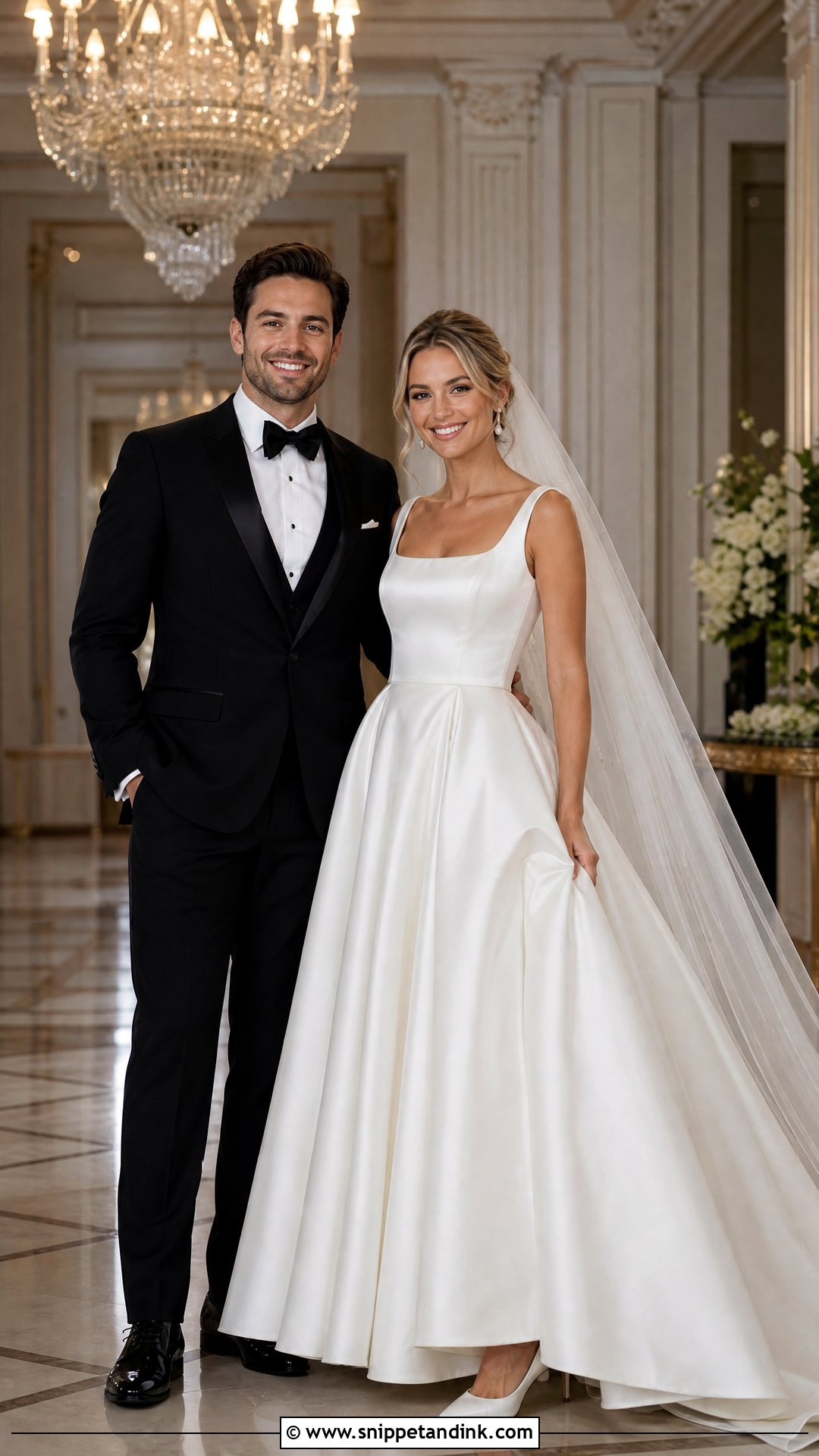 Black Tie Wedding Couple Outfit - Snippet and Ink - 25 Wedding Outfits for Couples