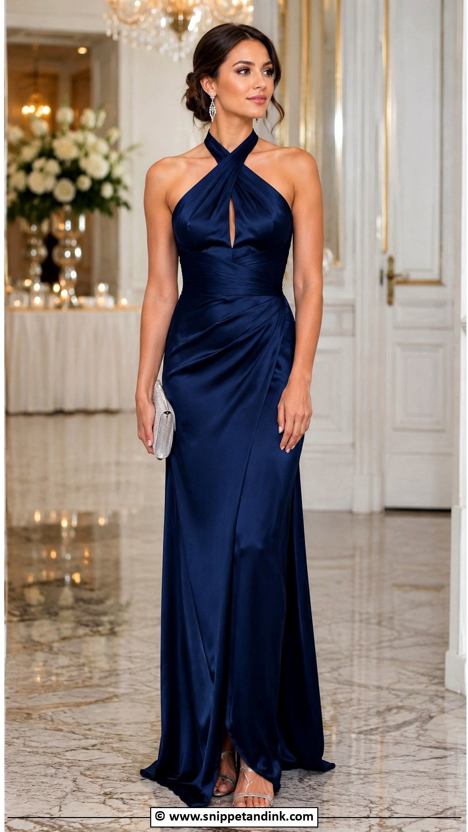 Black Tie Wedding Guest Gown - Snippet and Ink - 35 Wedding Outfit Ideas