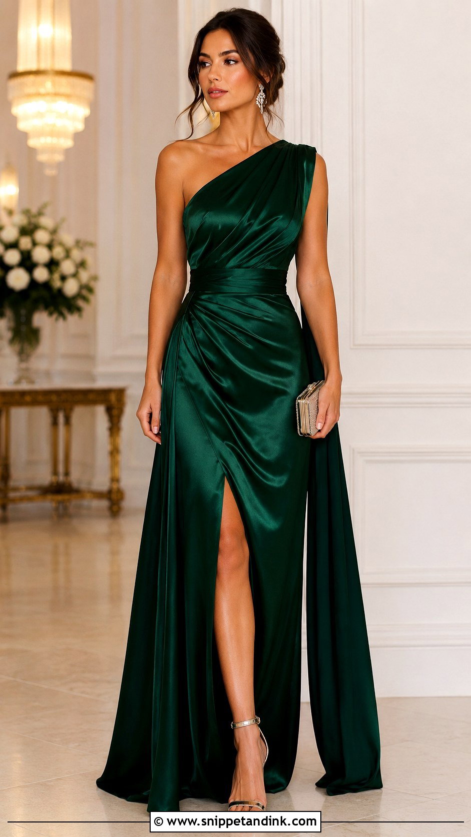 Black Tie Wedding Guest Gown Outfit - Snippet and Ink - 30 Wedding Wear Ideas