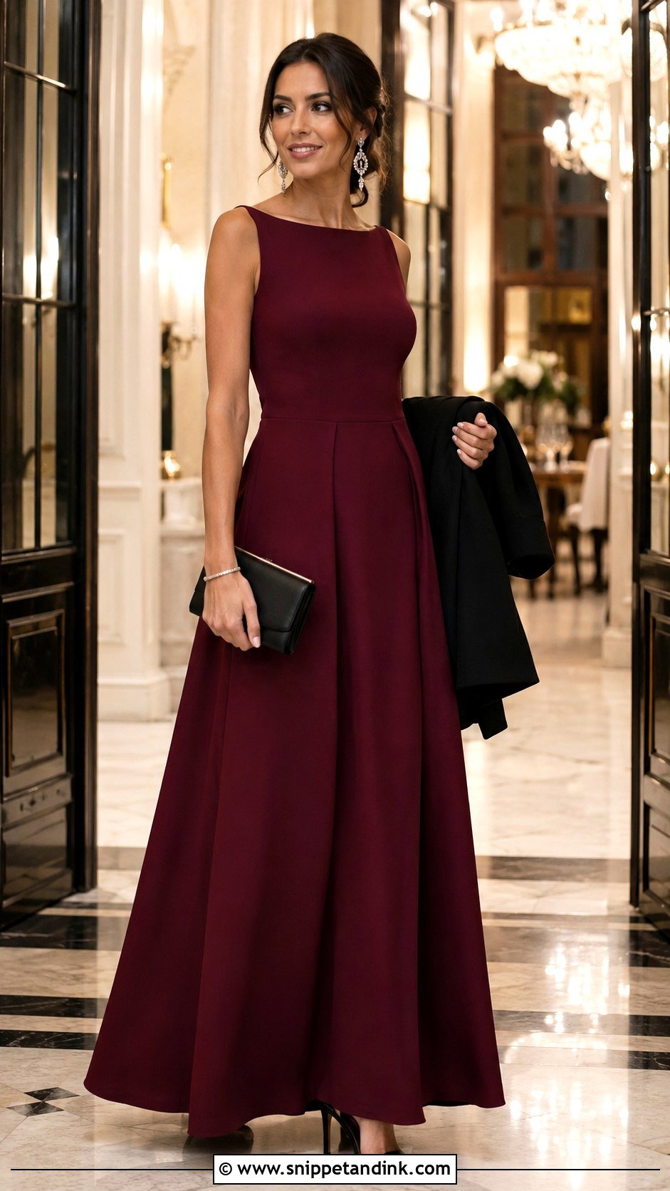 Black Tie Wedding Guest Gown Outfit - Snippet and Ink - 20 Fashion Wedding Ideas