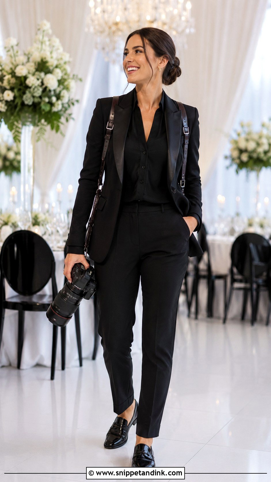 Black Tie Wedding Photographer Outfit - Snippet and Ink - 30 Wedding Photographer Outfit Ideas