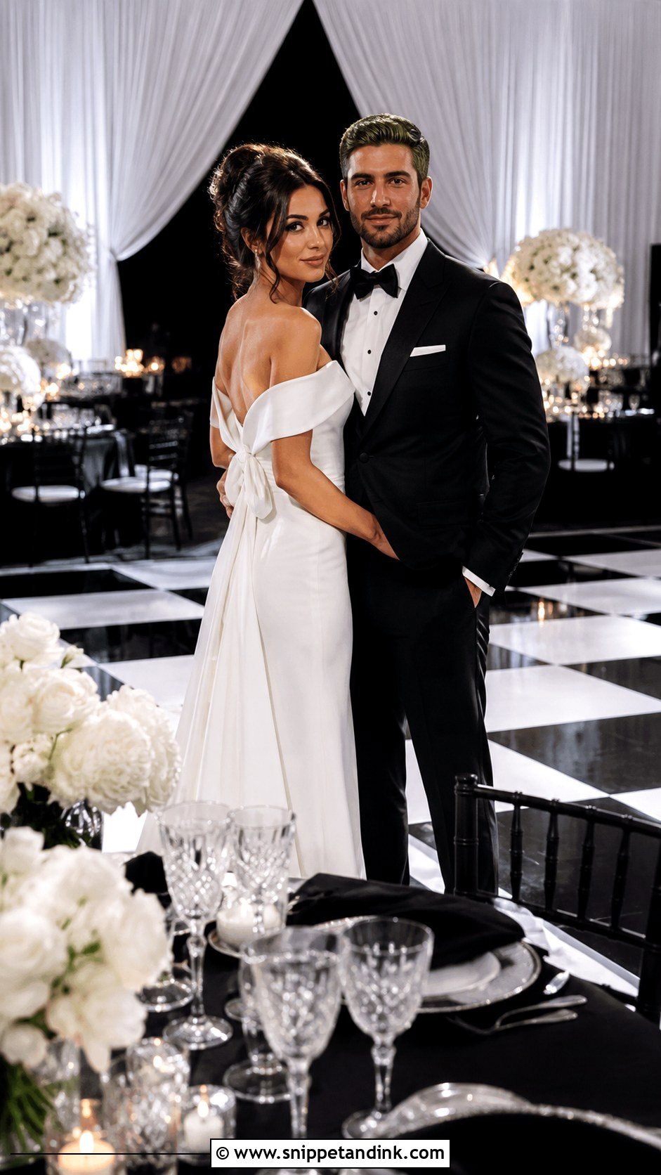 Black Tie Wedding Reception - Snippet and Ink - 30 Fancy Wedding Ideas