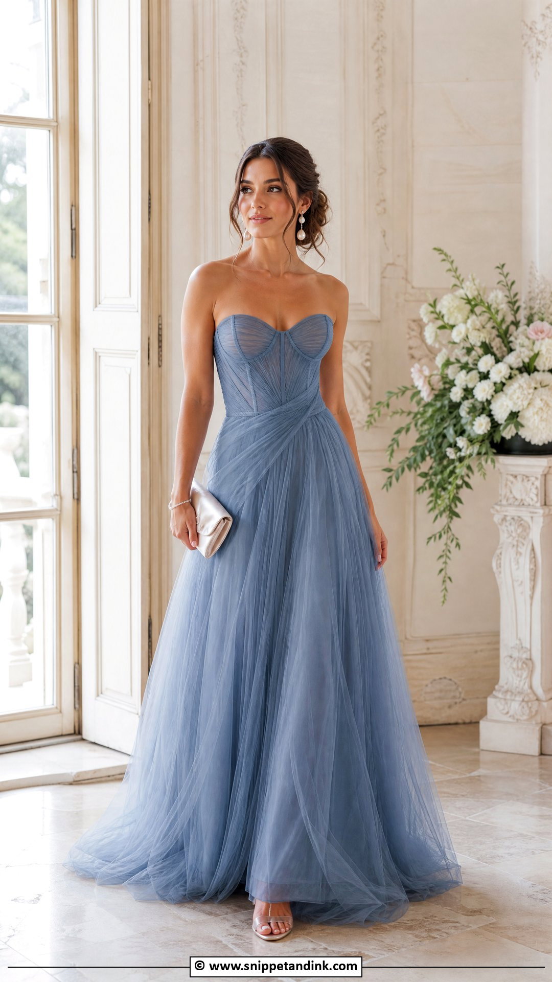 Black Tie Wedding Tulle Gown Outfit - Snippet and Ink - 35 Black Tie Wedding Ideas