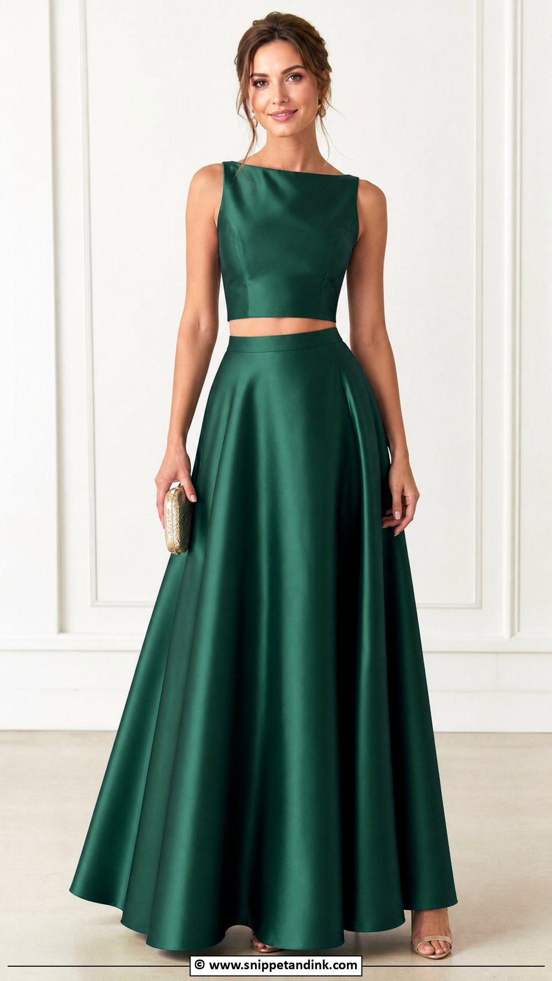 Black Tie Wedding Two Piece Skirt Outfit - Snippet and Ink - 35 Black Tie Wedding Ideas