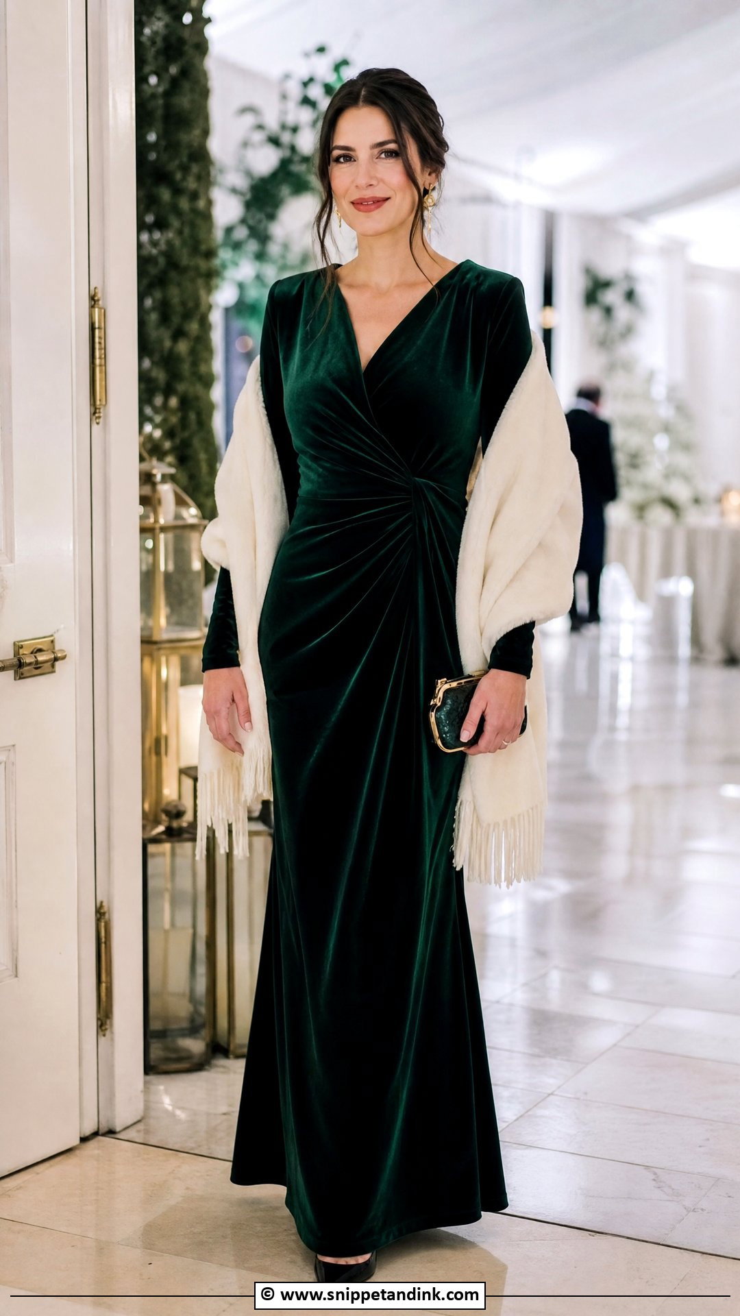 Black Tie Wedding Winter Gown Outfit - Snippet and Ink - 35 Black Tie Wedding Ideas