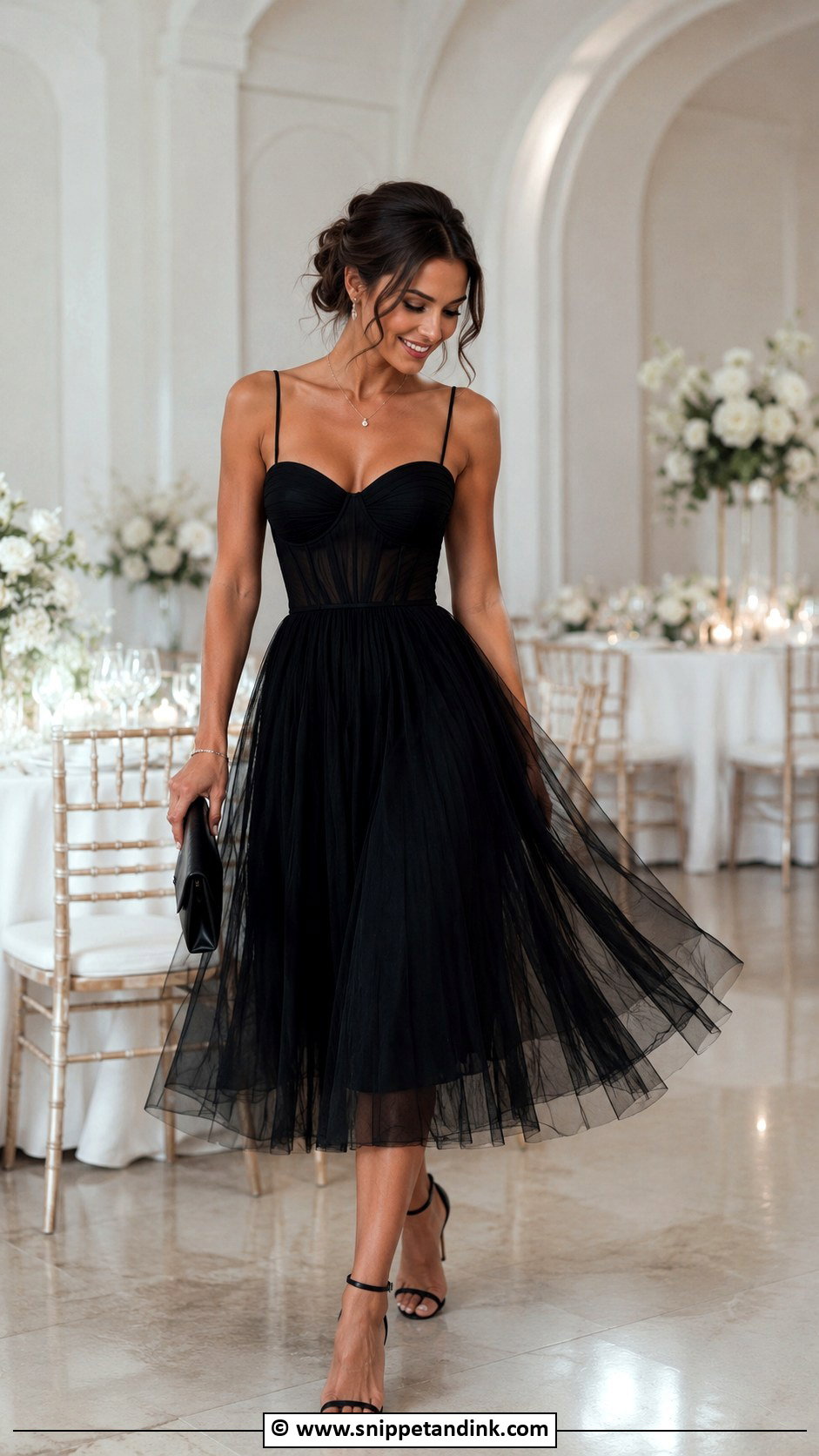 Black Tulle Dress For Wedding - Snippet and Ink - 25 Black Dress for Wedding Ideas