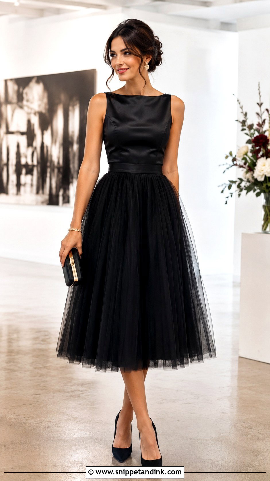Black Tulle Skirt Outfit - Snippet and Ink - 25 Wedding Black Ideas
