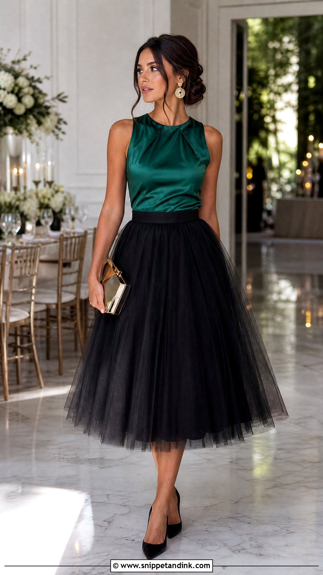Black Tulle Skirt Wedding Guest Outfit - Snippet and Ink - 20 Tulle Skirt Outfit Wedding Ideas
