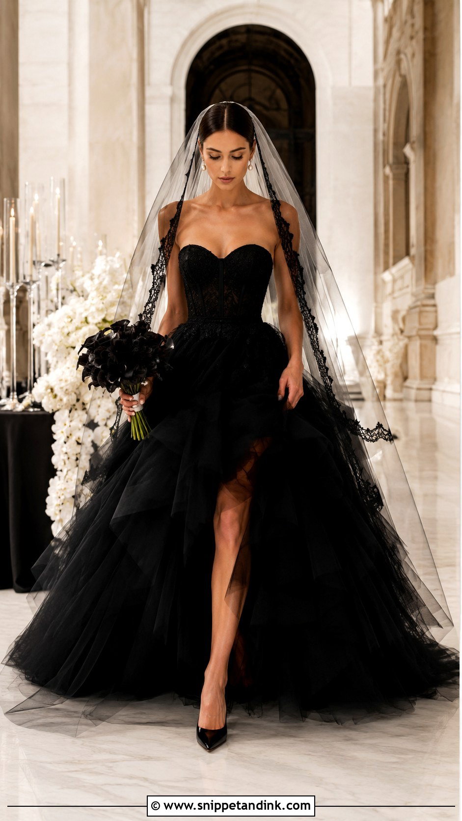Black Tulle Wedding Dress - Snippet and Ink - 25 Weird Wedding Dress Ideas