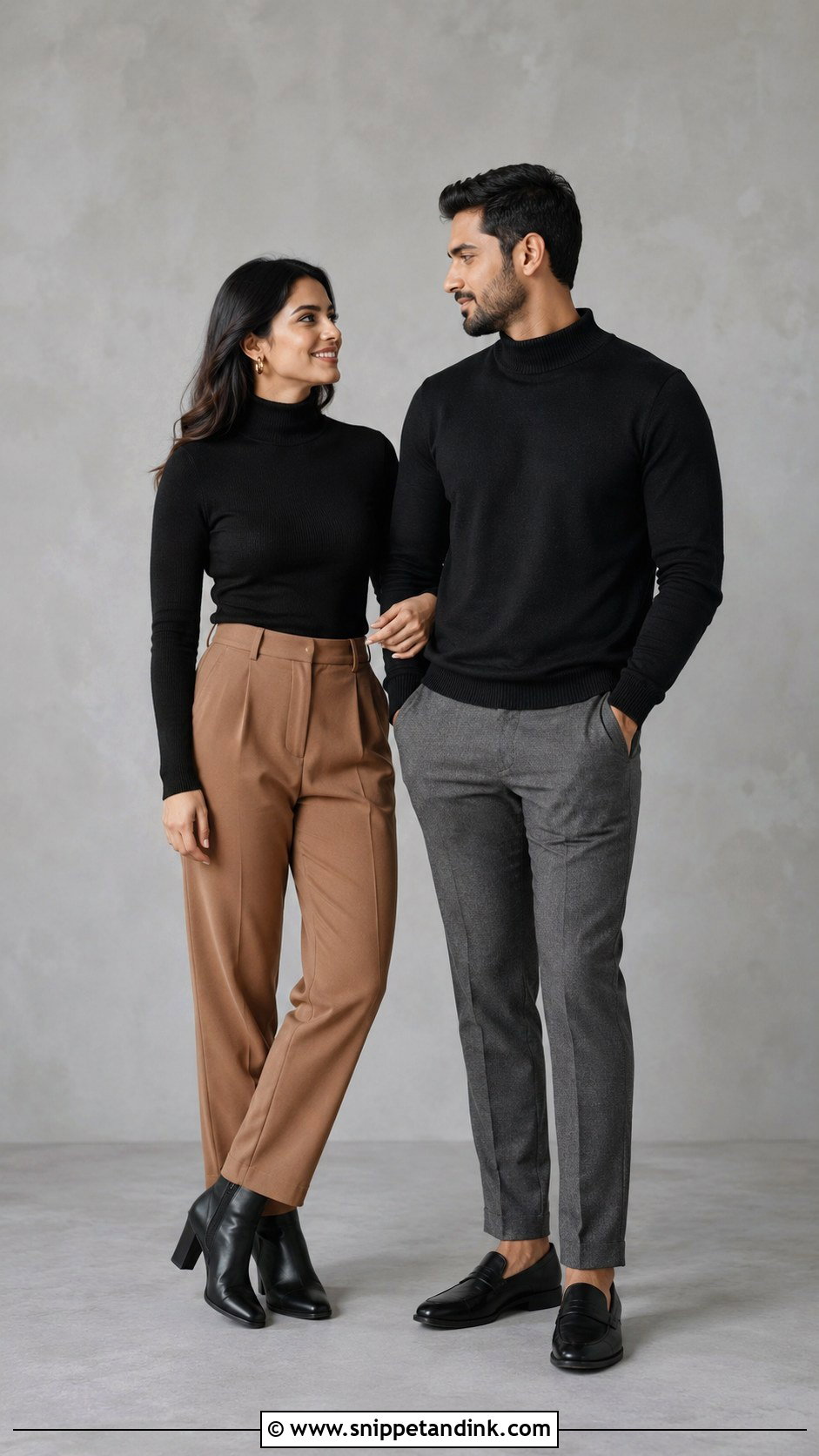 Black Turtleneck Indoor Prewed Outfit - Snippet and Ink - 20 Prewed Casual Indoor Ideas