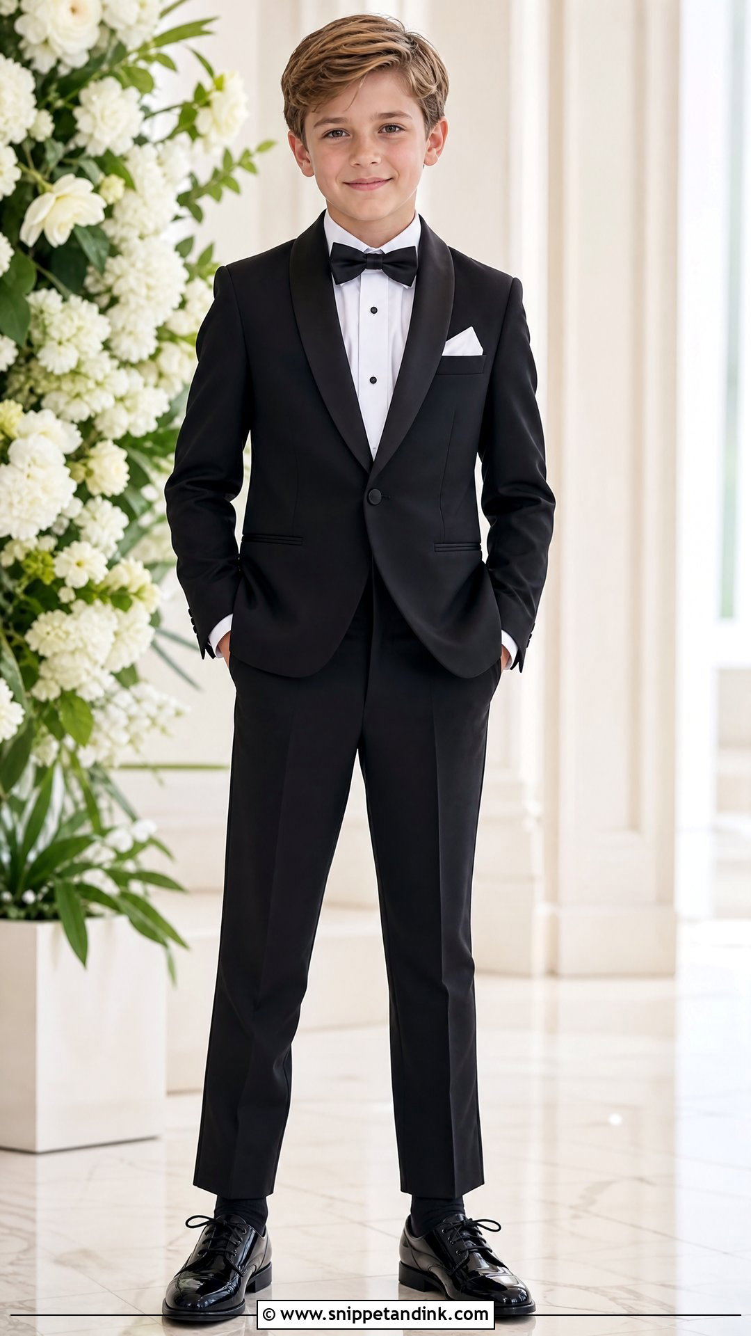 Black Tuxedo Boys Wedding Outfit - Snippet and Ink - 20 Wedding Dress for Kids Boys Ideas
