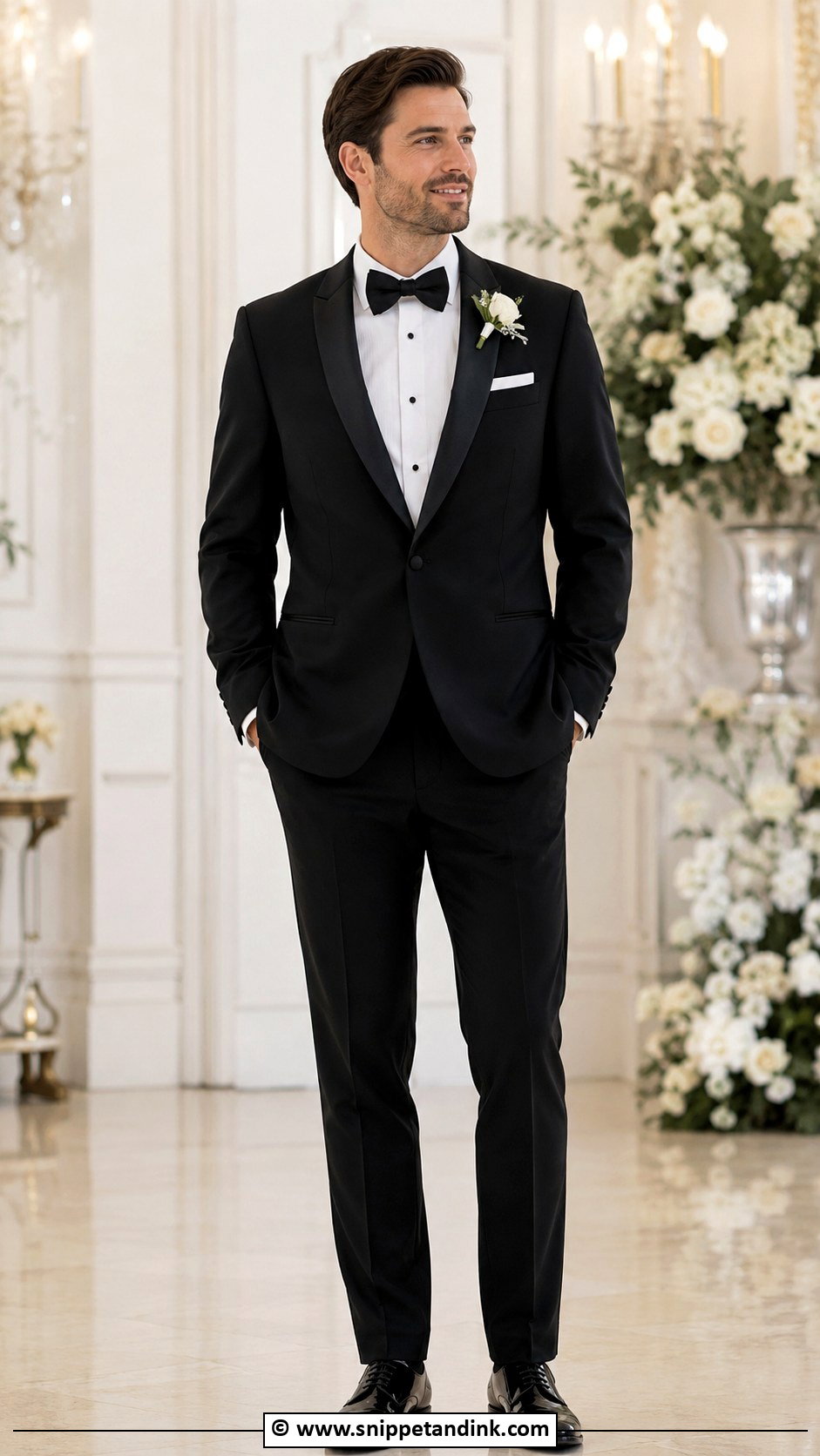 Black Tuxedo Hochzeitsanzug With Bow Tie - Snippet and Ink - 25 Hochzeitsanzug Ideas