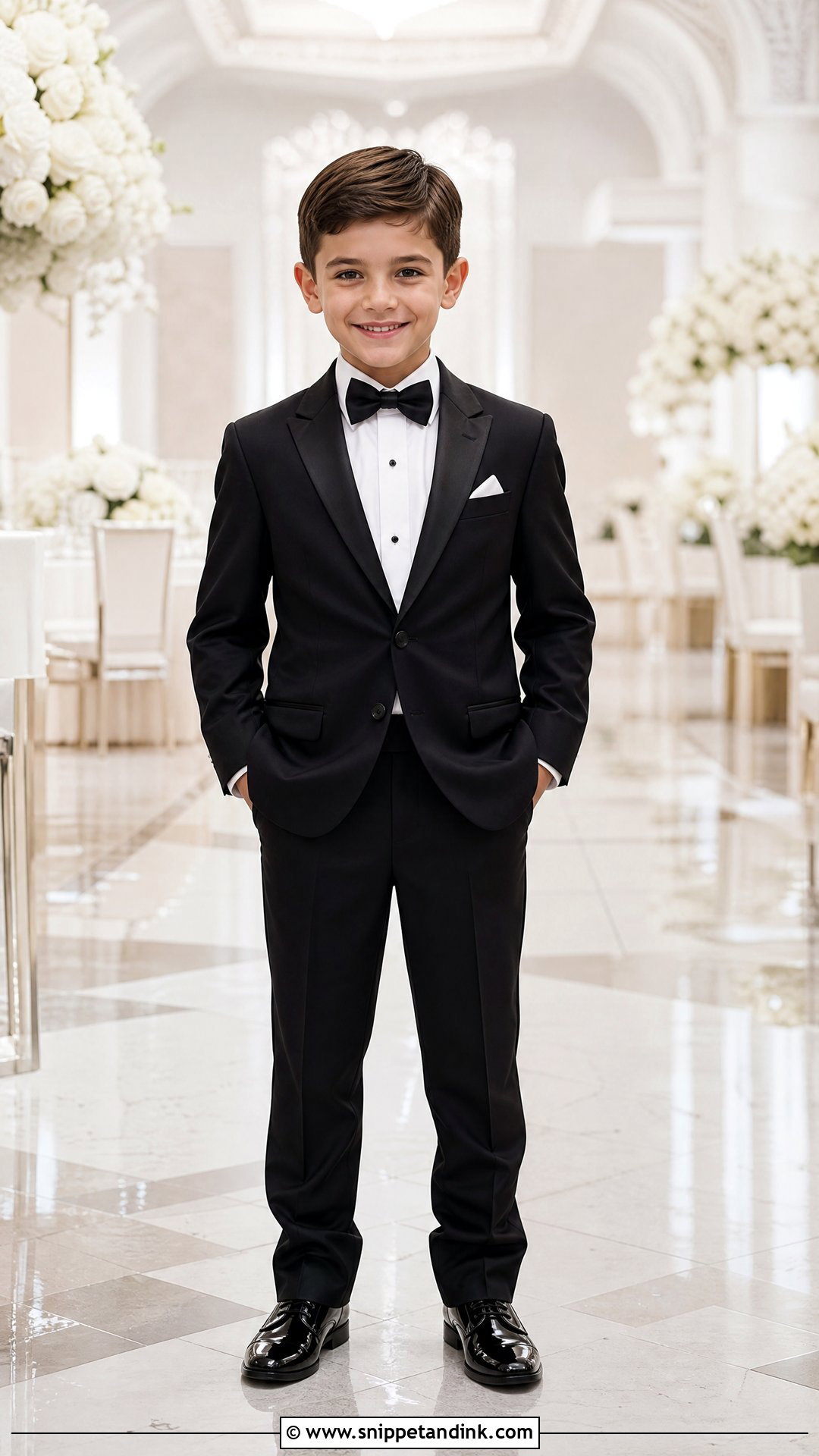 Black Tuxedo Page Boy Outfit - Snippet and Ink - 20 Page Boys Ideas