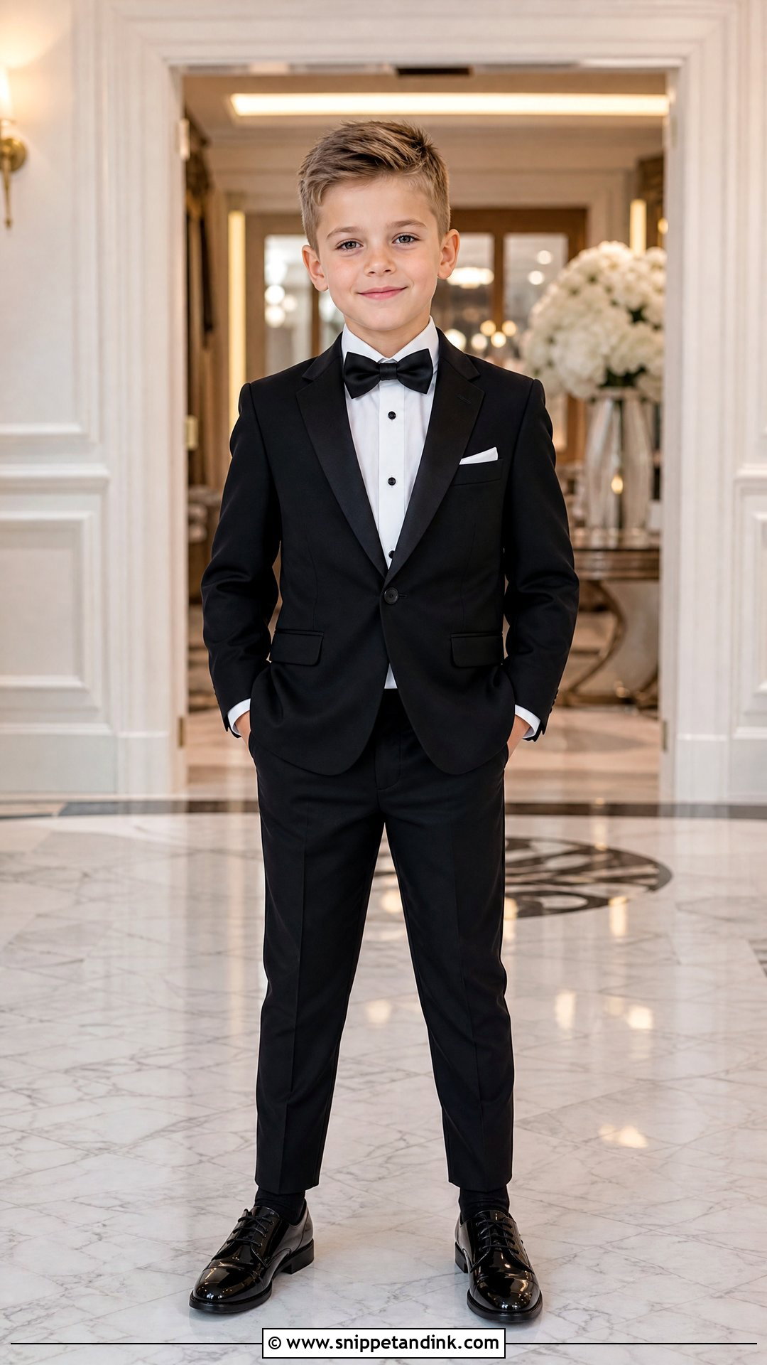 Black Tuxedo Ring Bearer Outfit - Snippet and Ink - 20 Ringbearers Outfits