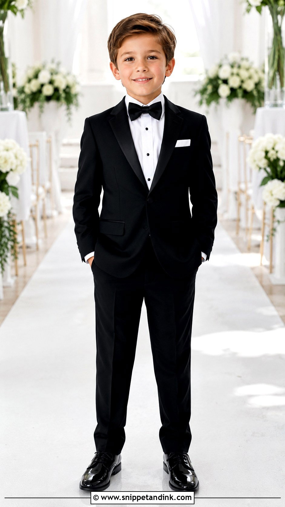 Black Tuxedo Ring Boy Outfit - Snippet and Ink - 25 Ring Boy Outfits