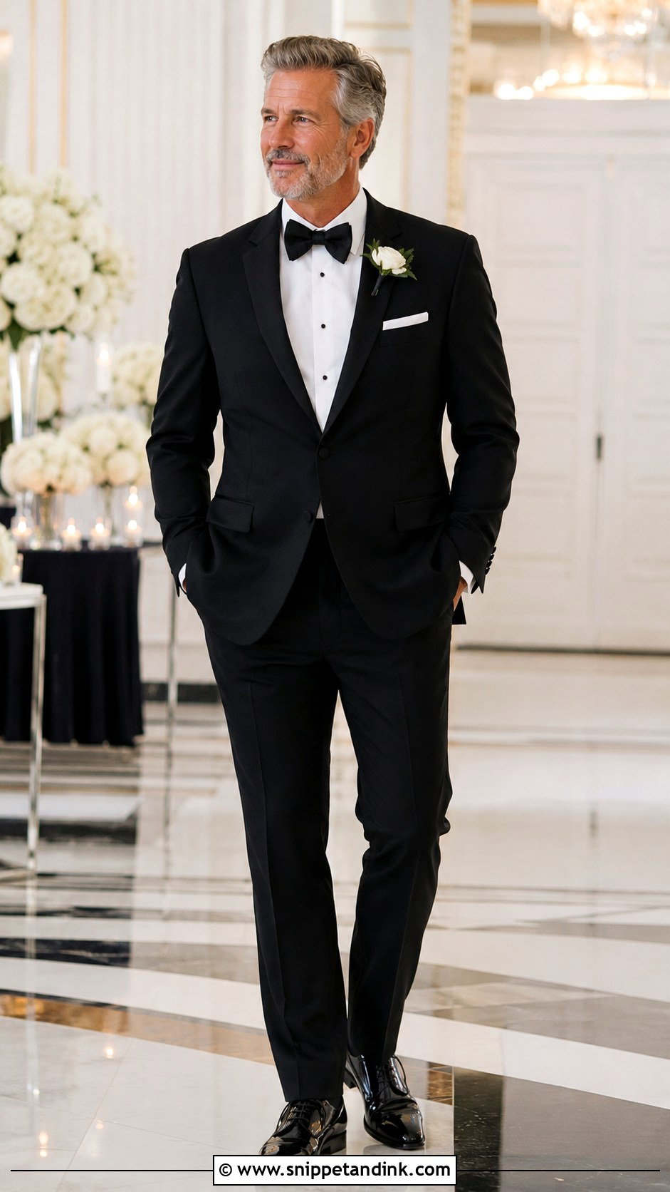 Black Tuxedo Suit - Snippet and Ink - 25 Father of the Bride Suit Ideas