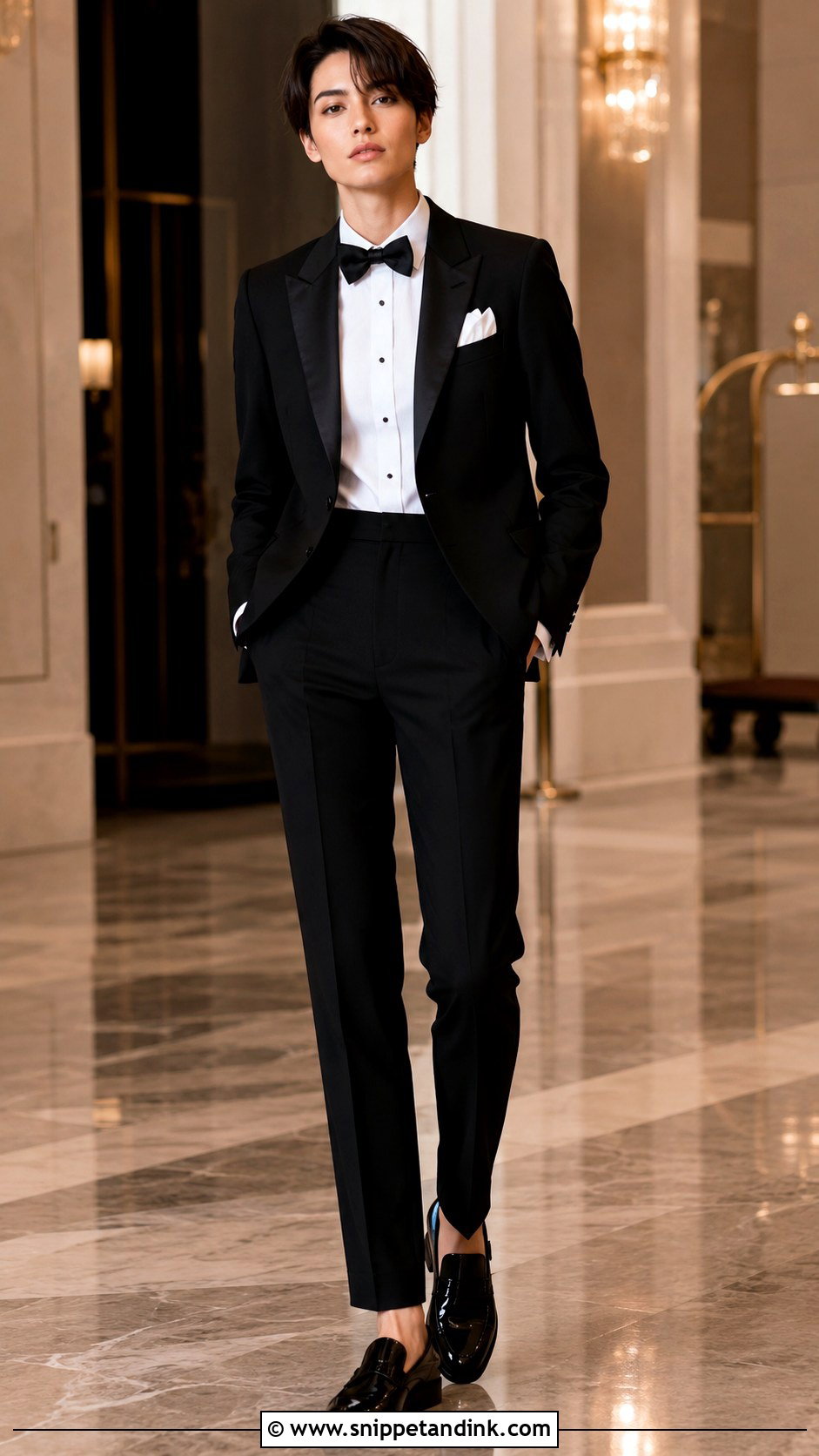 Black Tuxedo Wedding Outfit - Snippet and Ink - 25 Gender Neutral Wedding Outfit Ideas