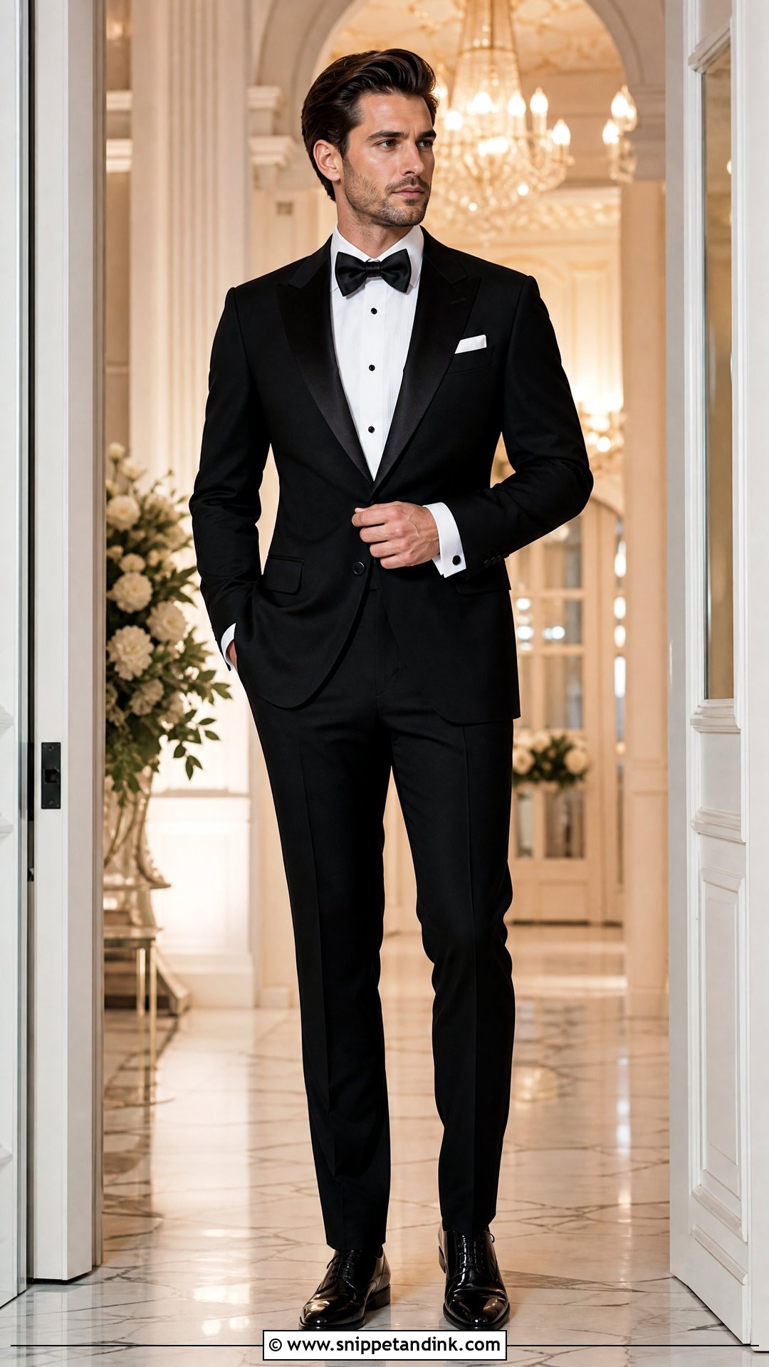 Black Tuxedo Winter Wedding Suit - Snippet and Ink - 20 Winter Wedding Suit Ideas