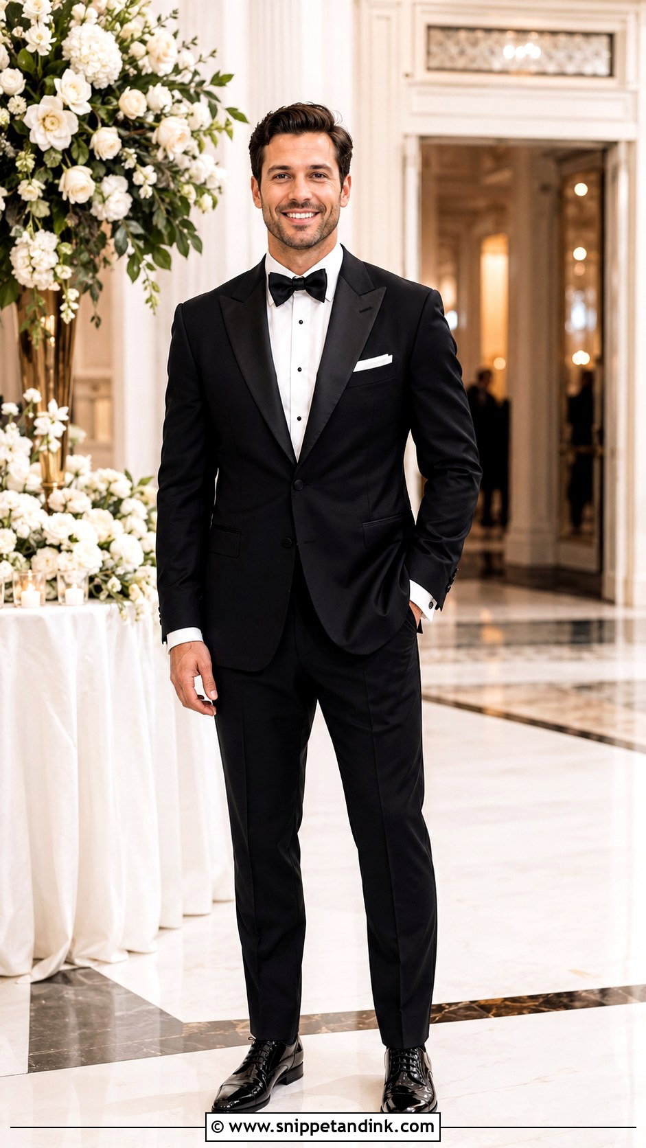 Black Tuxedo With Bow Tie - Snippet and Ink - 20 Brother of the Bride Ideas