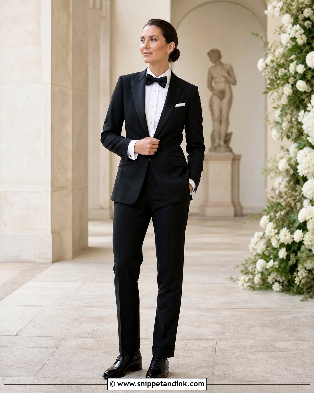 Black Tuxedo With White Shirt - Snippet and Ink - 20 Dapper Bride Ideas