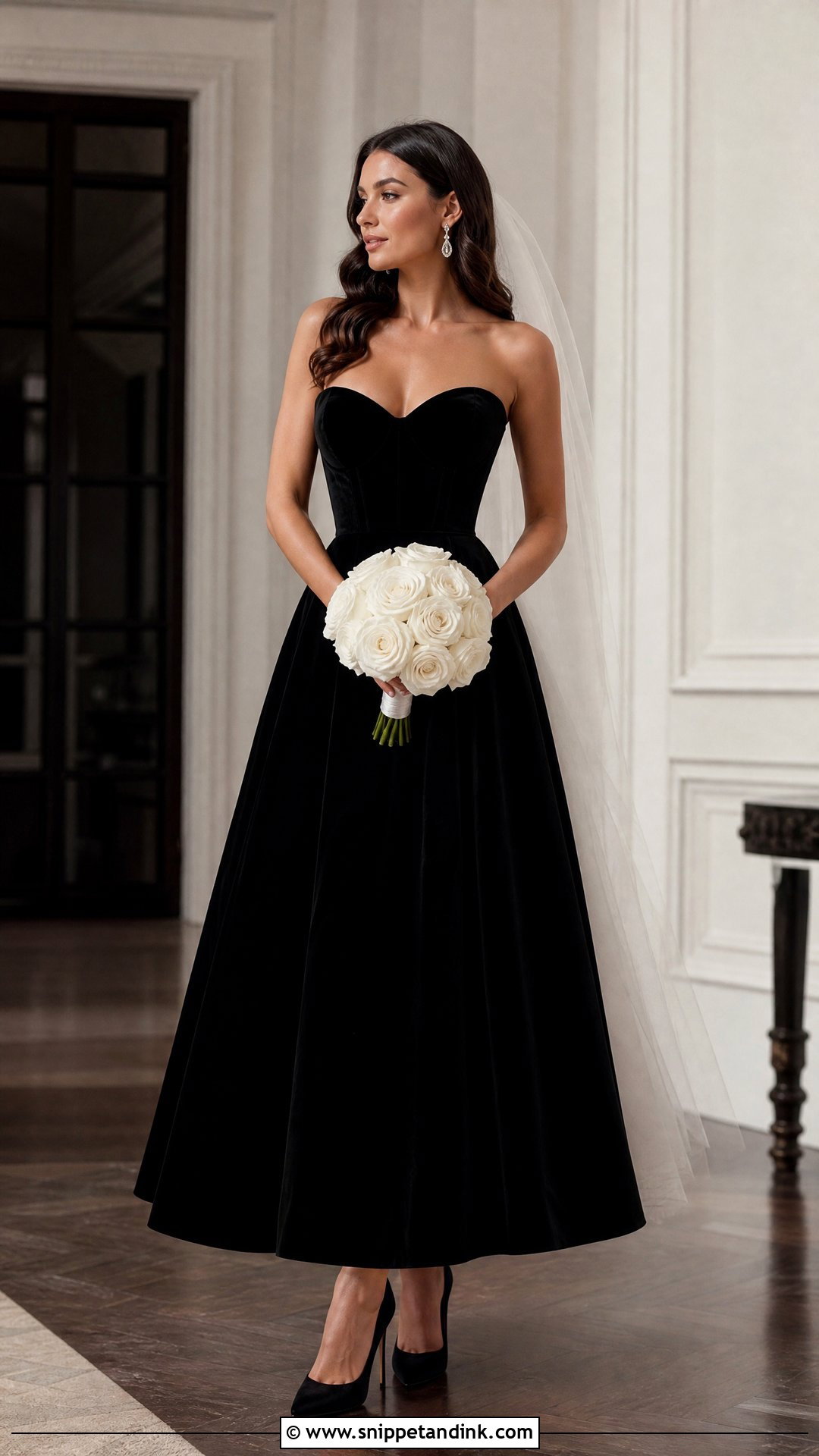 Black Velvet Corset Wedding Dress - Snippet and Ink - 20 Black Corset Wedding Dress Ideas