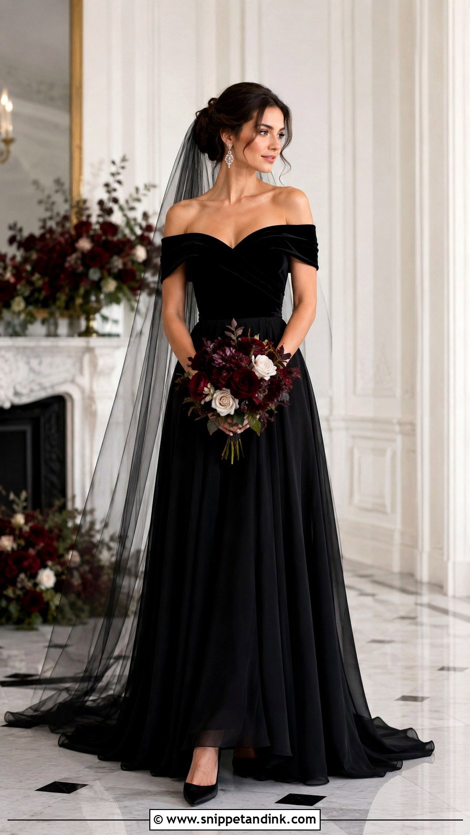Black Velvet Mavis Wedding Dress - Snippet and Ink - 20 Mavis Wedding Dress Ideas