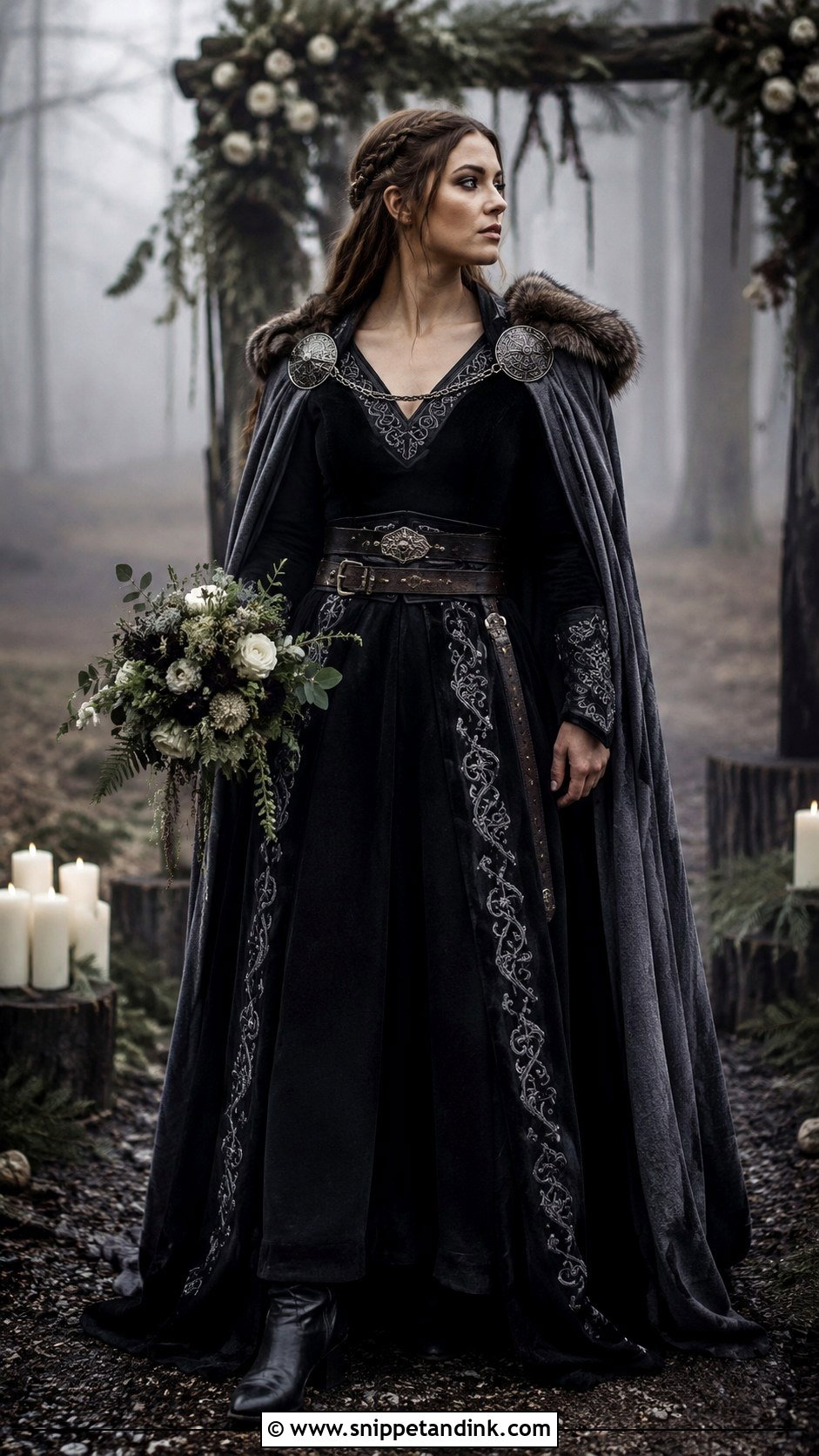 Black Viking Wedding Dress - Snippet and Ink - 30 Viking Wedding Dress Ideas