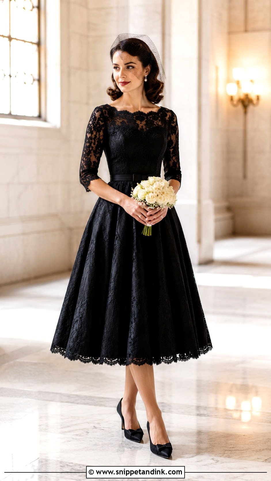 Black Vintage Wedding Dress - Snippet and Ink - 25 Black Wedding Dress Aesthetic Ideas