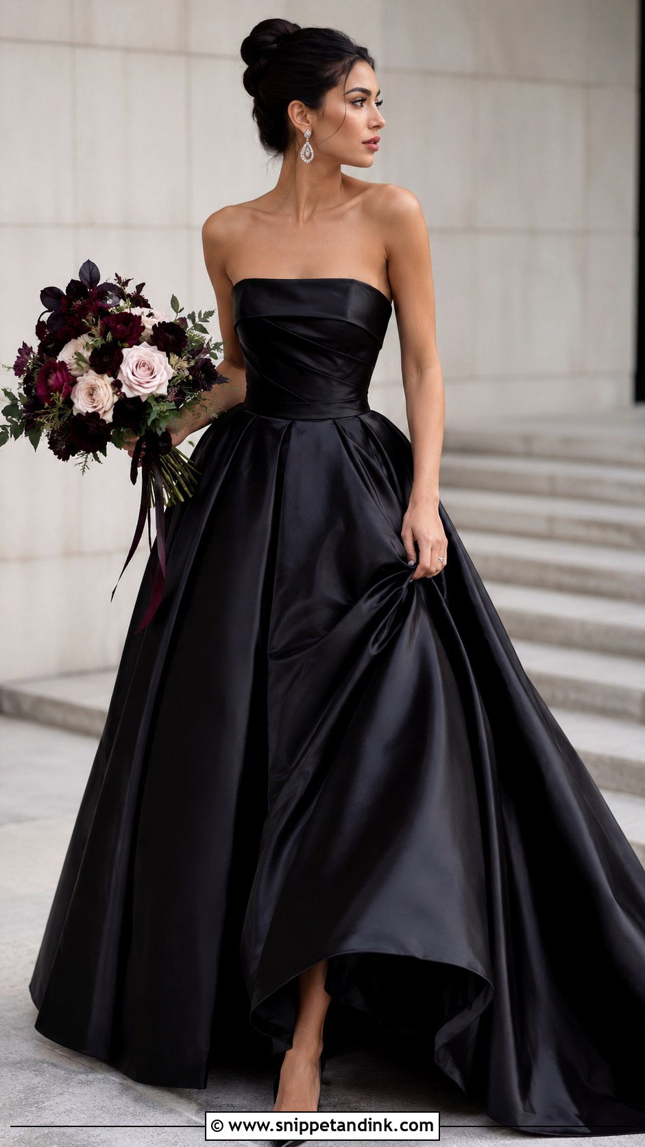 Black Wedding Dress - Snippet and Ink - 30 Non White Wedding Dress Ideas