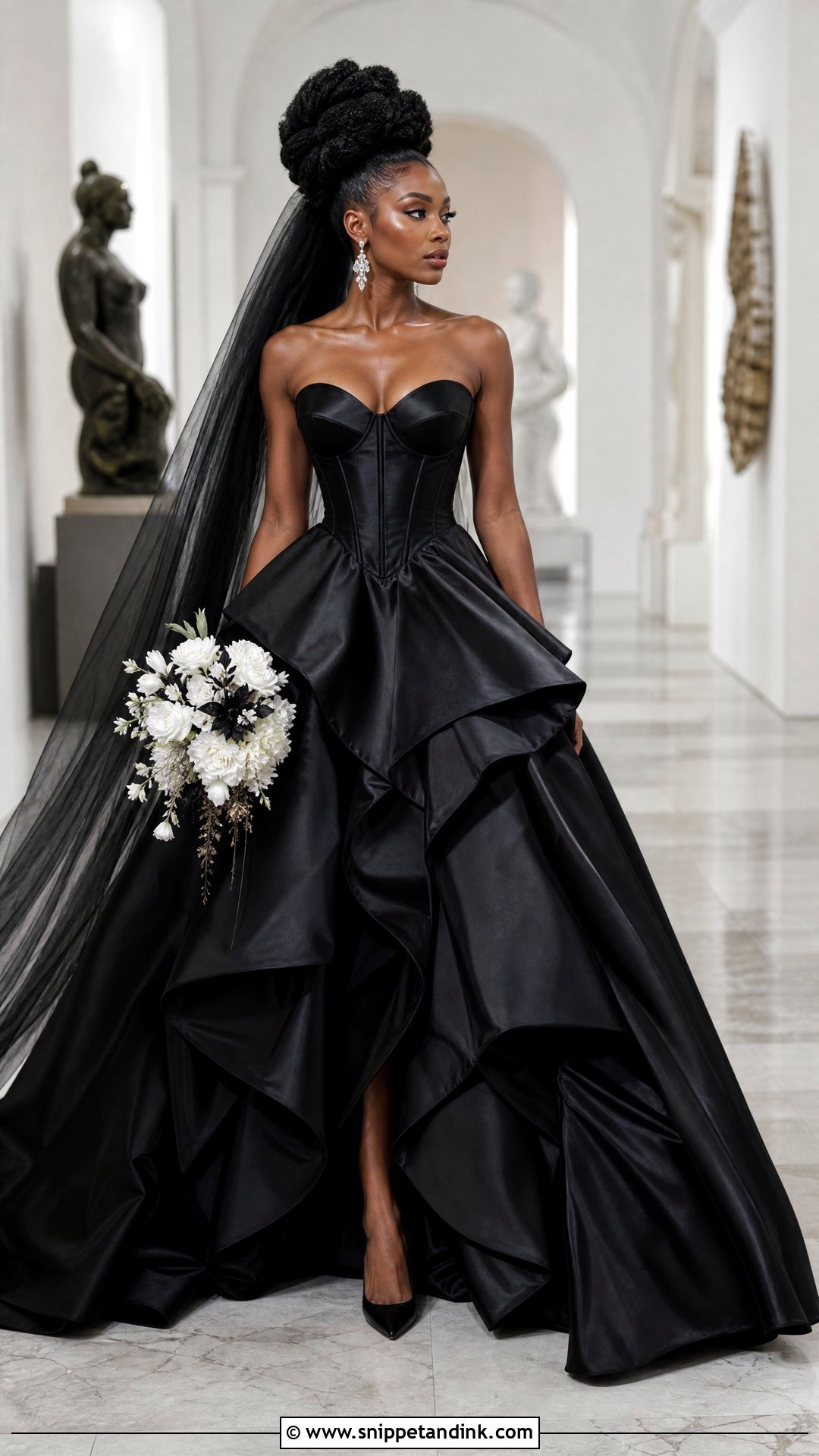 Black Wedding Dress - Snippet and Ink - 25 Black Woman Wedding Dress Ideas