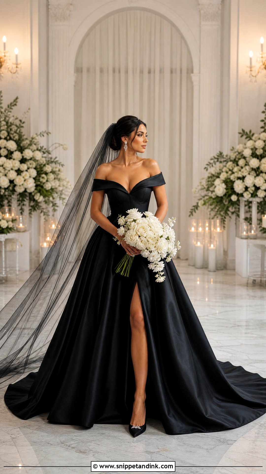 Black Wedding Dress - Snippet and Ink - 20 Wedding Dress Color Ideas