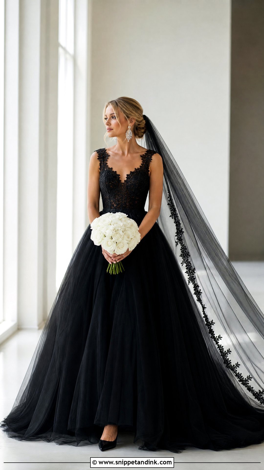 Black Wedding Dress - Snippet and Ink - 20 Wedding Dress Colors