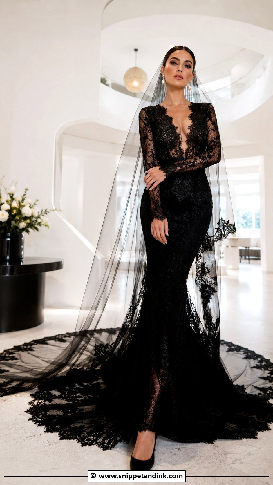 Black Wedding Dress - Snippet and Ink - 25 Non Traditional Wedding Dress Colors
