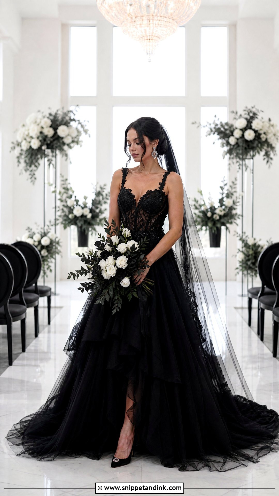 Black Wedding Dress - Snippet and Ink - 20 Wedding Dresses Not White Colour