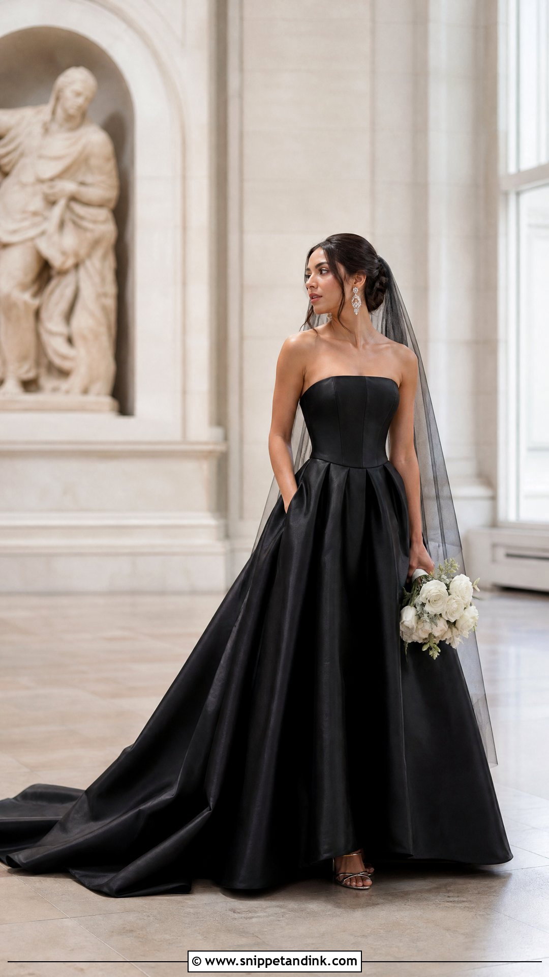 Black Wedding Dress With Pockets - Snippet and Ink - 20 Wedding Dresses with Pockets