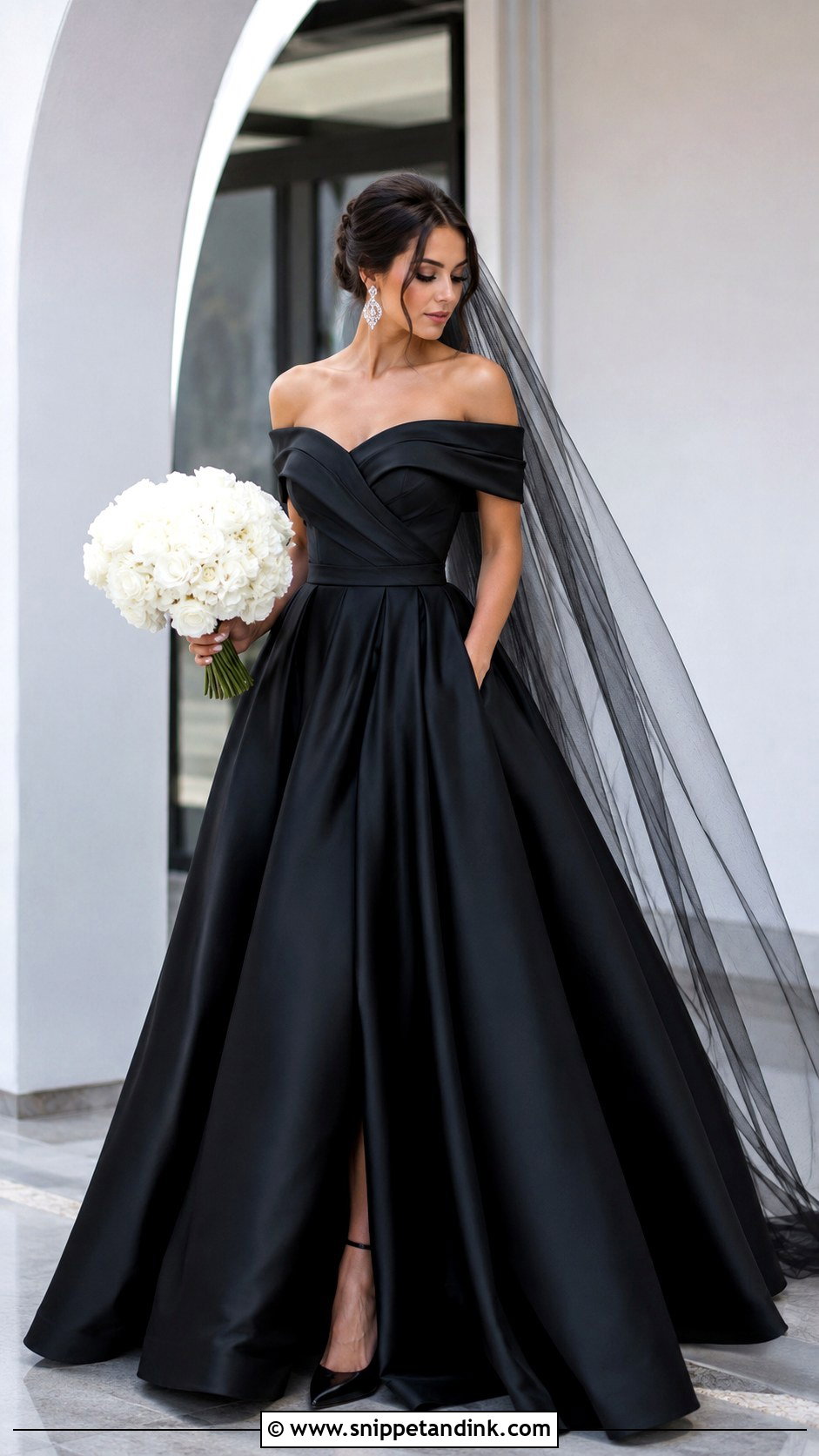 Black Wedding Dress with Pockets - Snippet and Ink - 20 Wedding Dress with Pockets Ideas